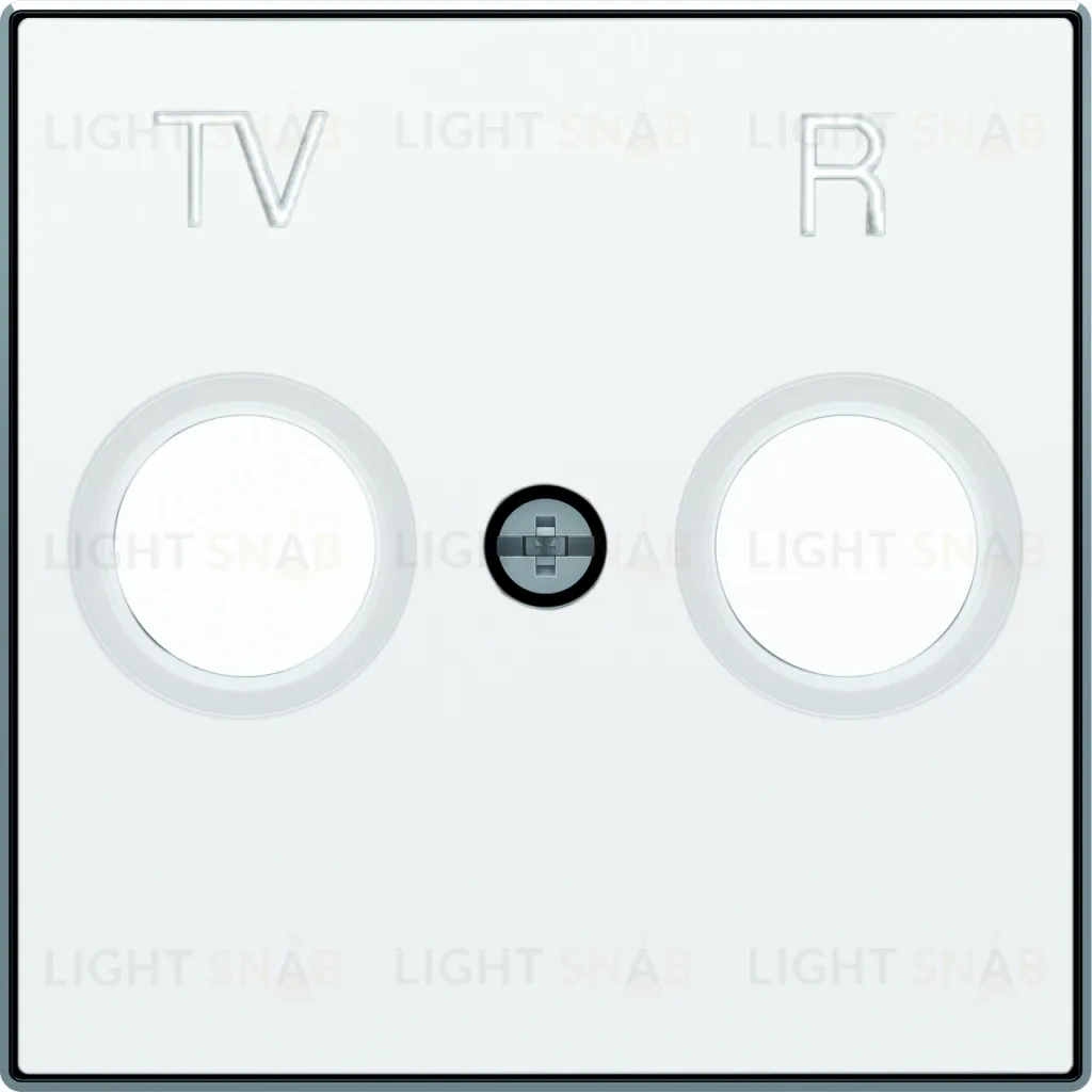 Розетка TV-R единственная ABB Sky, белый 2CLA815000A1001+2CLA855000A1101 2CLA815000A1001 + 2CLA855000A1101