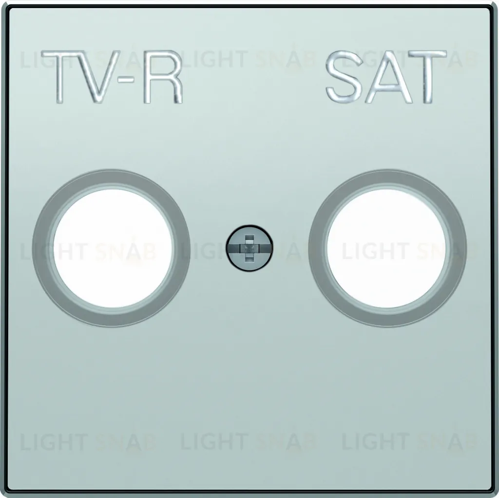 Розетка TV-R/SAT единственная ABB Sky, серебряный 2CLA815130A1001+2CLA855010A1301 2CLA815130A1001 + 2CLA855010A1301