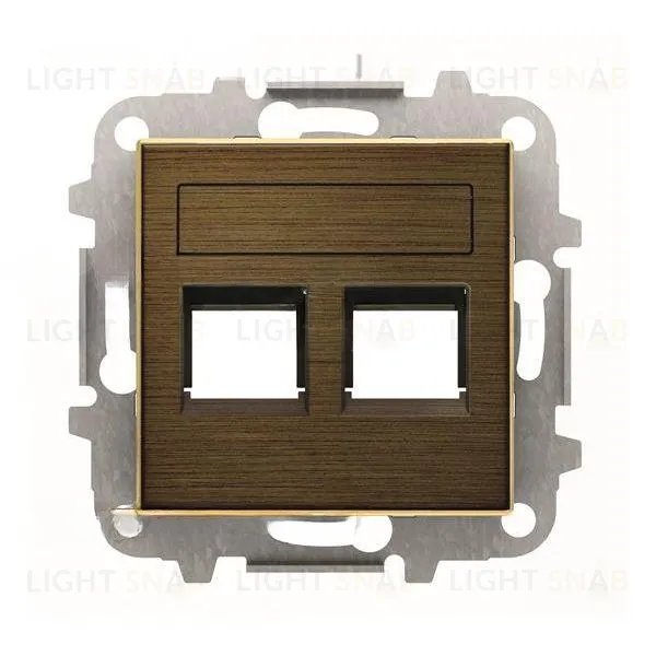 Розетка телефонная двойная ABB Sky RJ12, античная латунь 2CLA201720A1001+2CLA201720A1001+2CLA851820A1201 2CLA201720A1001 + 2CLA851820A1201