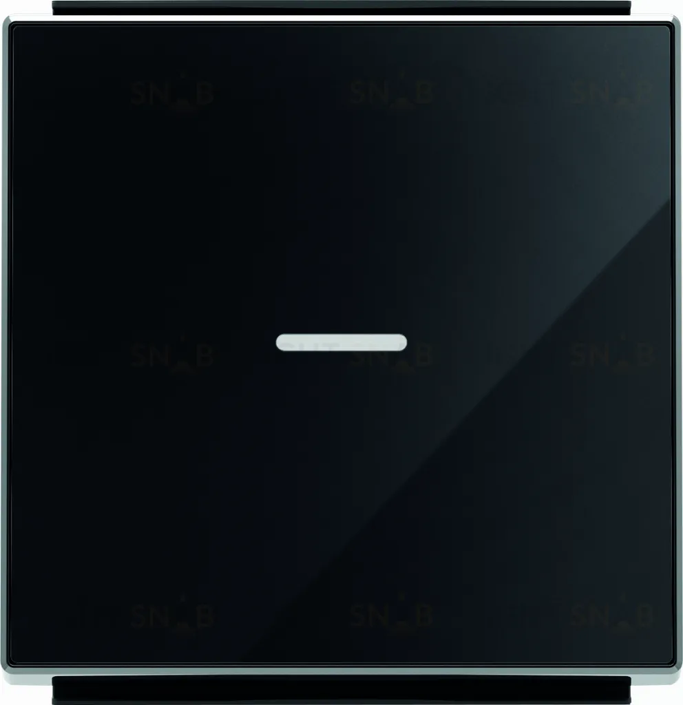 Выключатель одноклавишный с подсветкой ABB Sky, 10 А, черное стекло 2CLA810100A1001+2CLA819202A1001+2CLA850130A2501 2CLA810100A1001 + 2CLA819202A1001 + 2CLA850130A2501