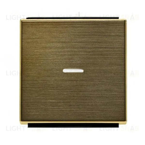 Выключатель одноклавишный с подсветкой ABB Sky, 10 А, античная латунь 2CLA810100A1001+2CLA819202A1001+2CLA850130A1201 2CLA810100A1001 + 2CLA819202A1001 + 2CLA850130A1201