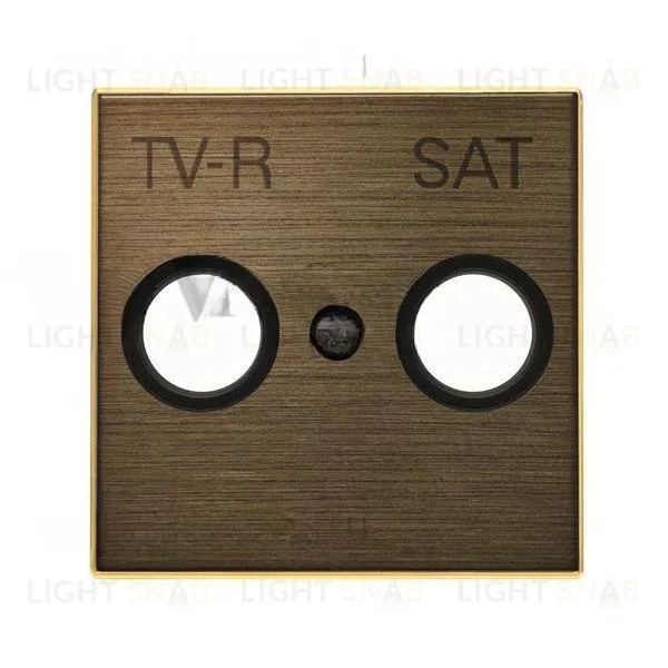 Розетка TV-R/SAT оконечная ABB Sky, античная латунь 2CLA815170A1001+2CLA855010A1201 2CLA815170A1001 + 2CLA855010A1201