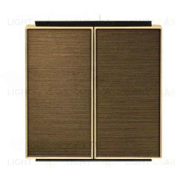 Выключатель двухклавишный ABB Sky, 10 А, античная латунь 2CLA811100A1001+2CLA851100A1201 2CLA811100A1001 + 2CLA851100A1201