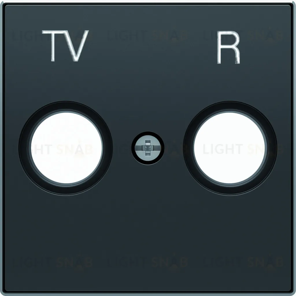 Розетка TV-R единственная ABB Sky, черный бархат 2CLA815000A1001+2CLA855000A1501 2CLA815000A1001 + 2CLA855000A1501