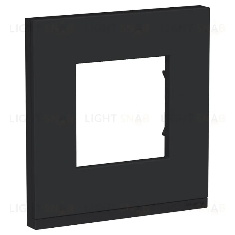 Рамка одинарная Schneider Electric Unica Pure, каучук-антрацит NU600282 NU600282