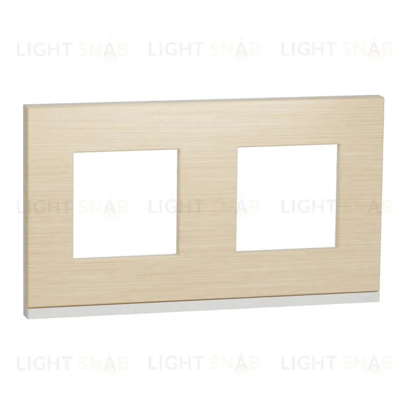 Рамка двойная Schneider Electric Unica Pure, клен-белый NU600483 NU600483