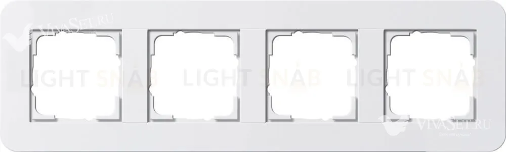 Рамка четверная Gira E3 белый глянцевый 0214410 0214410