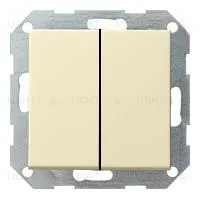 Выключатель двухклавишный Gira 10А/250В 010500+029501 010500 + 029501