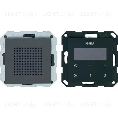 Радиоприемник Gira с RDS с динамиком (антрацит) 228028 228028