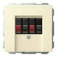 Розетка акустическая двойная Gira 110910+027601 110910 + 027601