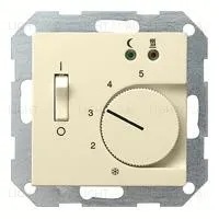 Терморегулятор Gira с выносным датчиком, для электрического теплого пола, 10A/230B 149401+FTR231 149401 + FTR231