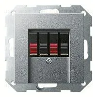 Розетка акустическая двойная Gira 110910+027626 110910 + 027626