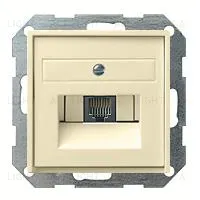 Розетка компьютерная одинарная Gira RJ45 6-й кат. EPUAE8UPOK6+027001 EPUAE8UPOK6 + 027001