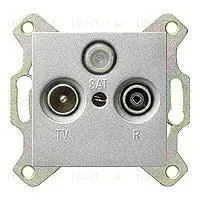Телевизионная розетка проходная Gira TV-SAT-FM 004200+086926 004200 + 086926