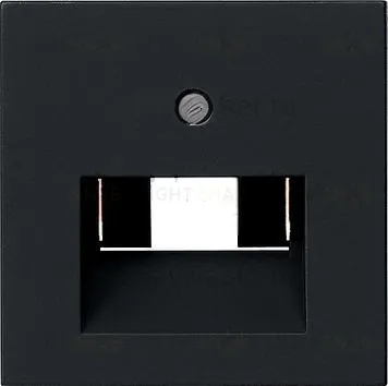 Розетка компьютерная одинарная Gira RJ45 6-й кат., черный матовый EPUAE8UPOK6+0270005 EPUAE8UPOK6 + 0270005