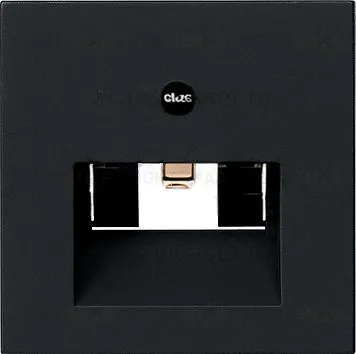 Розетка компьютерная двойная Gira RJ45 6-й кат., черный матовый epuae8-8upok6+0270005 epuae8-8upok6 + 0270005