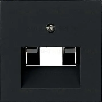 Розетка телефонная двойная Gira RJ11, черный матовый 018700+0270005 018700 + 0270005