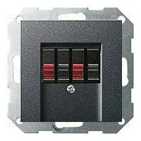 Розетка акустическая двойная Gira 110910+027628 110910 + 027628