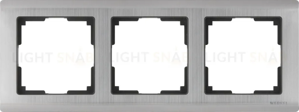 Рамка тройная Werkel Metallic, глянцевый никель a051001 a051001