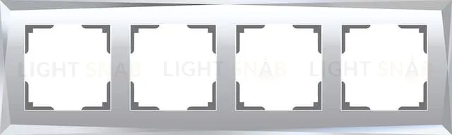 Рамка четверная Werkel Diamant, зеркальный a051018 a051018