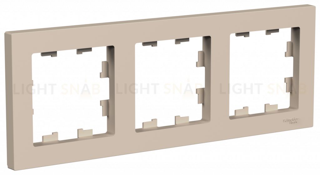 Рамка тройная Schneider Electric Atlasdesign, песочный ATN001203 ATN001203