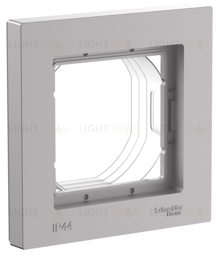 Рамка одинарная IP44 Schneider Electric Atlasdesign, алюминий ATN440301 ATN440301
