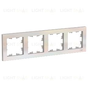 Рамка четверная Schneider Electric Atlasdesign, жемчуг ATN000404 ATN000404