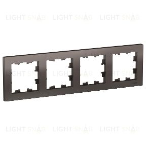 Рамка четверная Schneider Electric Atlasdesign, мокко ATN000604 ATN000604