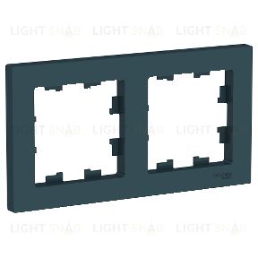 Рамка двойная Schneider Electric Atlasdesign, изумруд ATN000802 ATN000802