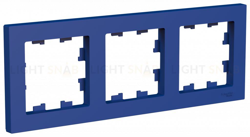 Рамка тройная Schneider Electric Atlasdesign, аквамарин ATN001103 ATN001103