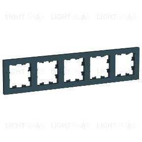 Рамка пятерная Schneider Electric Atlasdesign, изумруд ATN000805 ATN000805