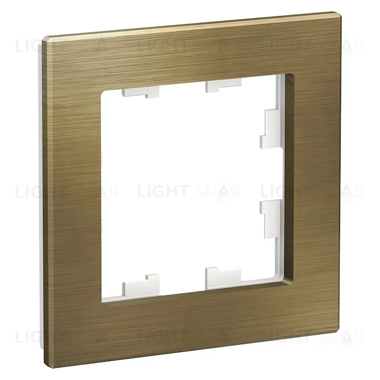 Рамка одинарная Schneider Electric Atlasdesign Nature, латунь металл ATN312201 ATN312201