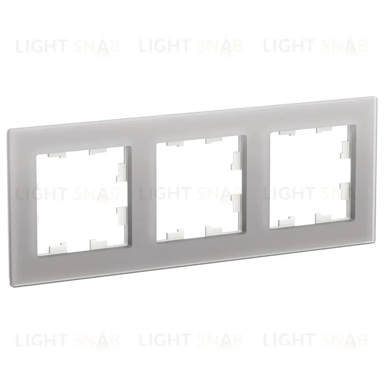 Рамка тройная Schneider Electric Atlasdesign Nature, алюминий стекло ATN320303 ATN320303