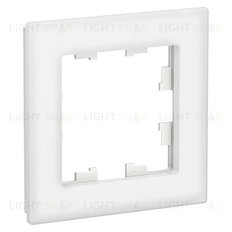 Рамка одинарная Schneider Electric Atlasdesign Nature, белое стекло ATN320101 ATN320101