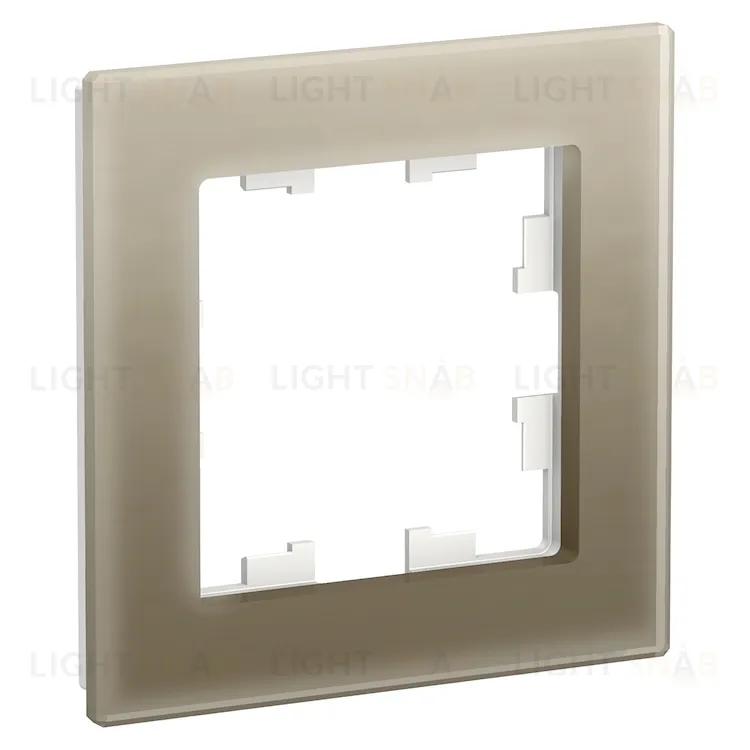 Рамка одинарная Schneider Electric Atlasdesign Nature, шампань стекло ATN320501 ATN320501
