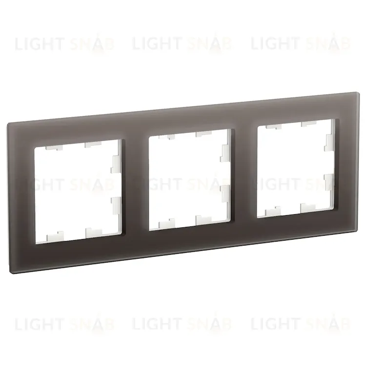 Рамка тройная Schneider Electric Atlasdesign Nature, мокко стекло ATN320603 ATN320603