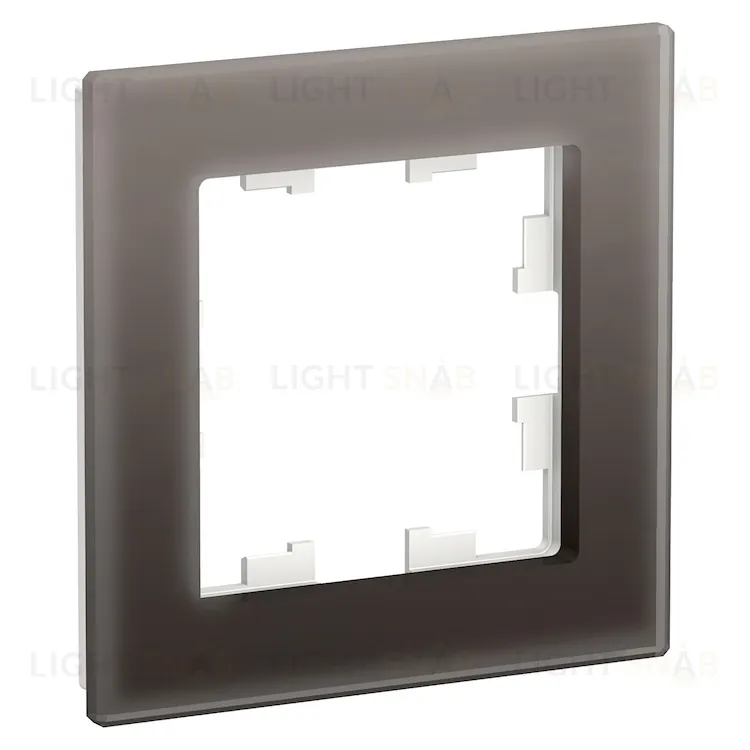 Рамка одинарная Schneider Electric Atlasdesign Nature, мокко стекло ATN320601 ATN320601