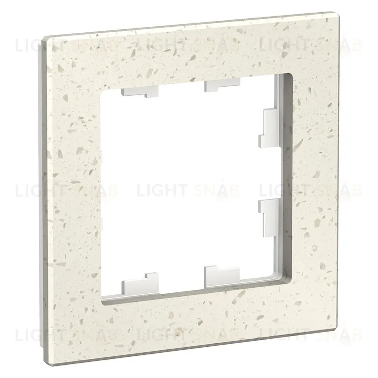 Рамка одинарная Schneider Electric Atlasdesign Nature, крем роял мрамор ATN343101 ATN343101