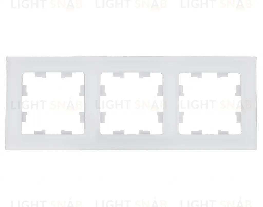 Рамка тройная Schneider Electric Atlasdesign Nature, натуральное стекло белое ATN360103 ATN360103