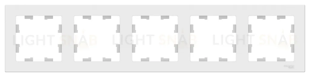 Рамка пятерная Schneider Electric Atlasdesign, лотос ATN001305 ATN001305