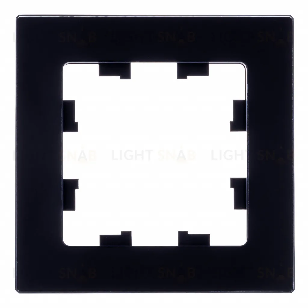 Рамка одинарная Schneider Electric Atlasdesign Nature, натуральное стекло черное ATN361001 ATN361001