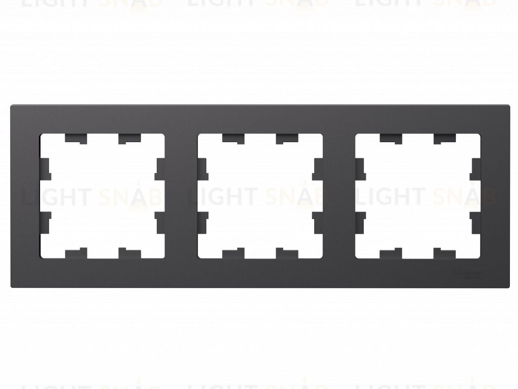 Рамка тройная Schneider Electric Atlasdesign, базальт ATN001403 ATN001403
