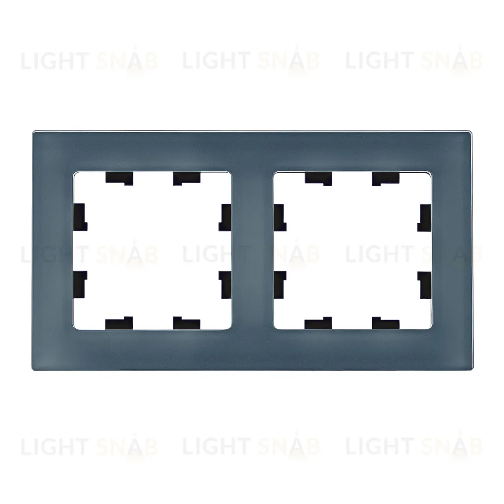 Рамка двойная Schneider Electric Atlasdesign Nature, натуральное стекло грифель ATN360702 ATN360702