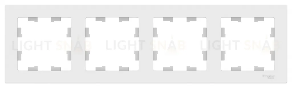 Рамка четверная Schneider Electric Atlasdesign, лотос ATN001304 ATN001304