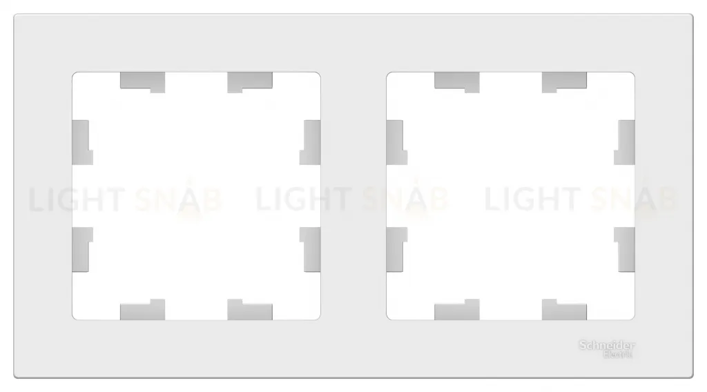 Рамка двойная Schneider Electric Atlasdesign, лотос ATN001302 ATN001302