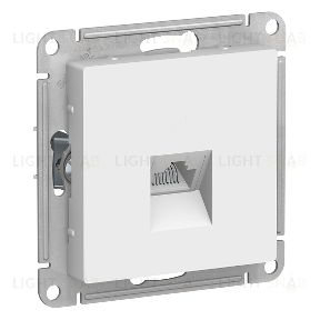 Розетка компьютерная одинарная Schneider Electric Atlasdesign RJ45 5 кат., белый ATN000183 ATN000183