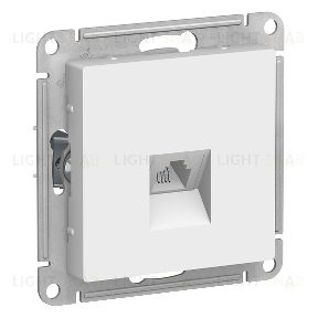 Розетка телефонная одинарная Schneider Electric Atlasdesign RJ11, белый ATN000181 ATN000181