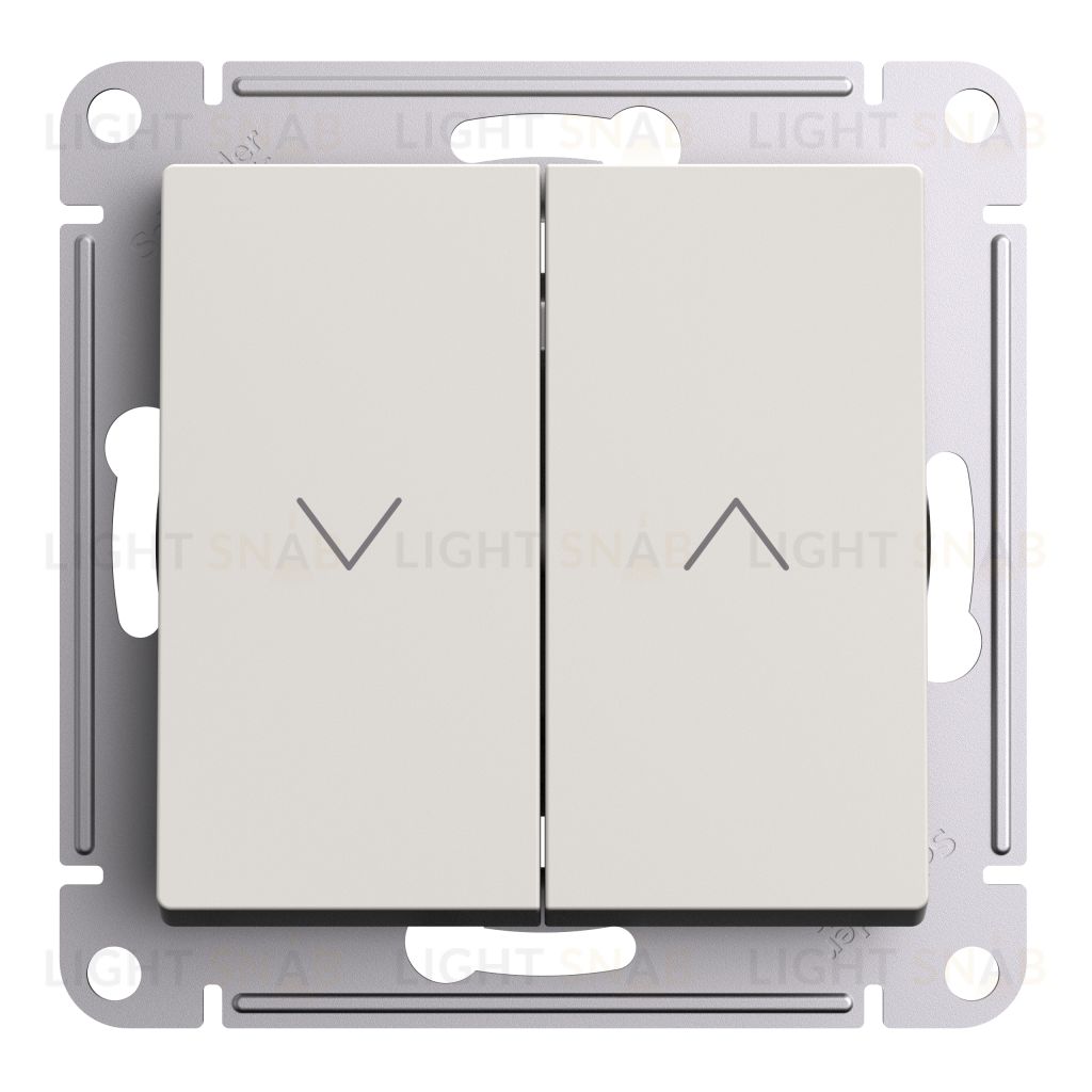 Выключатель управления для жалюзи и рольставней Schneider Electric Atlasdesign 10А/250В, бежевый ATN000219 ATN000219