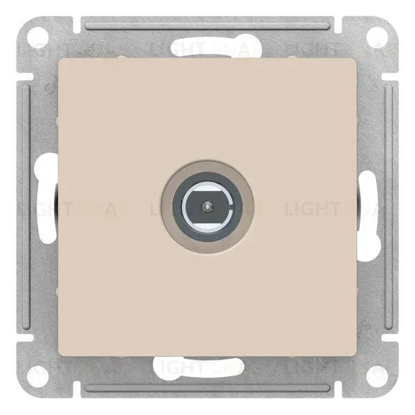 Розетка TV одиночная Schneider Electric Atlasdesign, бежевый ATN000293 ATN000293
