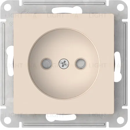 Розетка без заземления со шторками Schneider Electric Atlasdesign 16А, быстрозажим. клем., бежевый ATN000249S ATN000249S